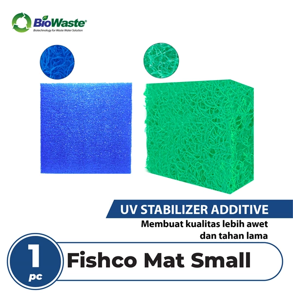 Biocleaner FishCO Mat Hi-Density Media Filter Biru japmat Kolam Premium 10 cm - 50 cm