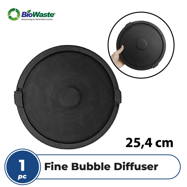 BioWaste Coarse Hole Aerator Kasar Bubble Air Diffuser - FB Hitam