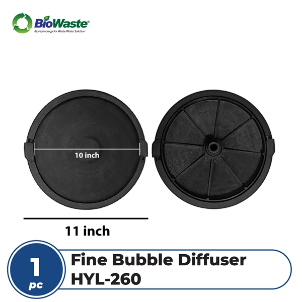 BioWaste Coarse Hole Aerator Coarse Bubble Air Diffuser - Premium Black