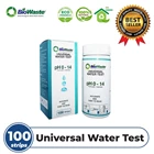BioWaste pH 0-14 Water Test Paper Air Kolam Limbah 100 Strips - 6 in 1 1