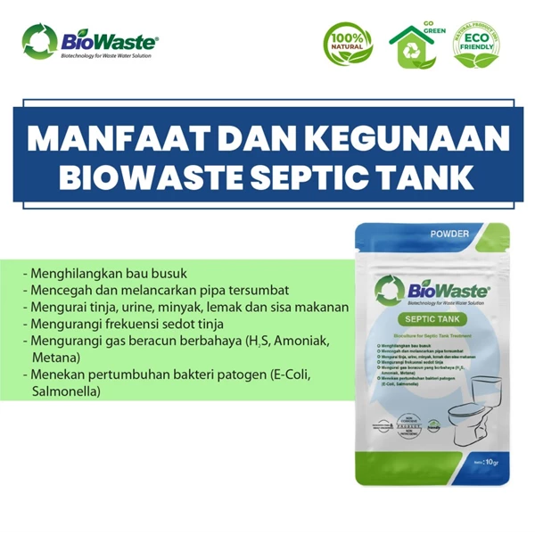BioWaste Septic Tank Waste Decomposing Bacteria 10 Gram