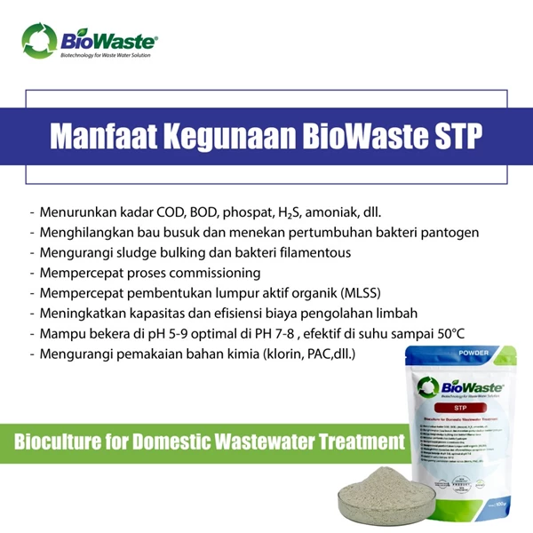 Domestic and Industrial Waste Decomposition Biowaste STP Box 10pcs  100gr