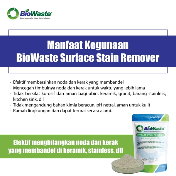 Enzyme Stain and Crust Remover Surface Stain Remover 100 gram - NON FREE
