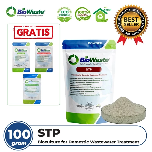 Domestic and industrial waste decomposer Biowaste STP 100 grams - NON FREE