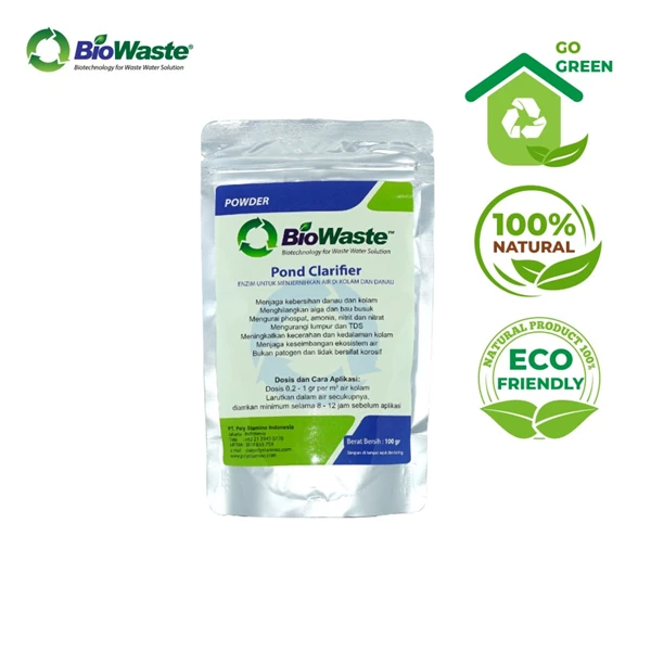Pengurai Limbah Domestik dan Industri Biowaste Pond Clarifier 100 gram
