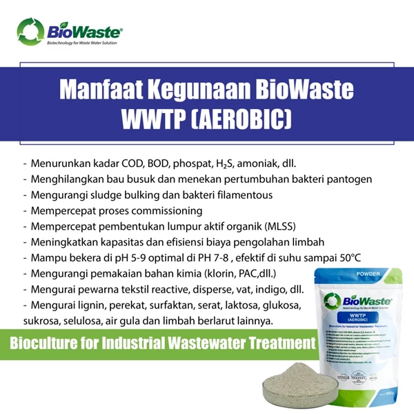 Factory/Industry Liquid Waste Decomposition WWTP WWTP 100gr - NON FREE