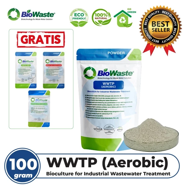 Pengurai Limbah Cair Industri Biowaste WWTP 100gr - NON FREE