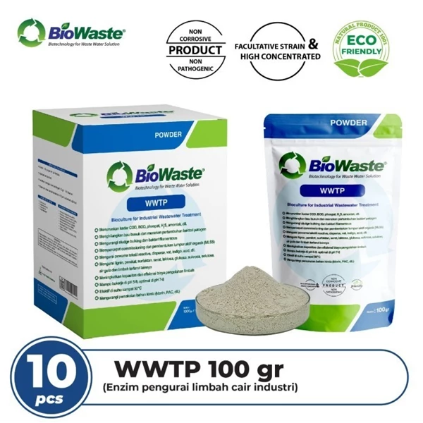 Bakteri Fakultatif Pengurai Limbah Industi Biowaste WWTP 100gr - 100 Gram