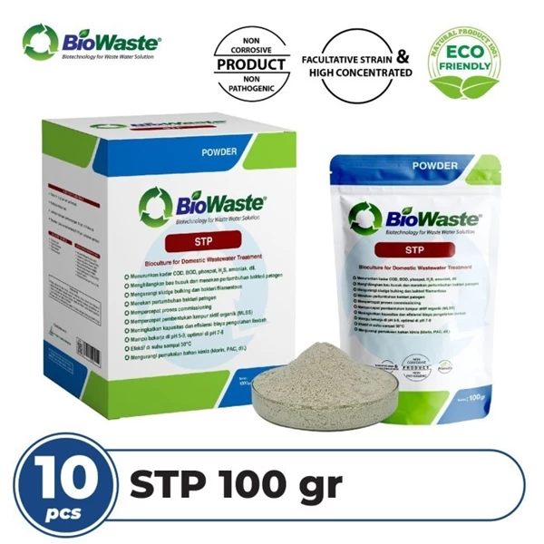 Bakteri Pengurai Limbah Cair Industri Domestik Biowaste STP 100gr - 100 Gram