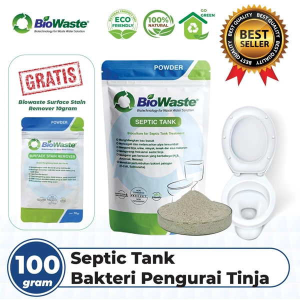 Bakteri Pengurai Limbah BioWaste Septic Tank 100 gram - NON FREE