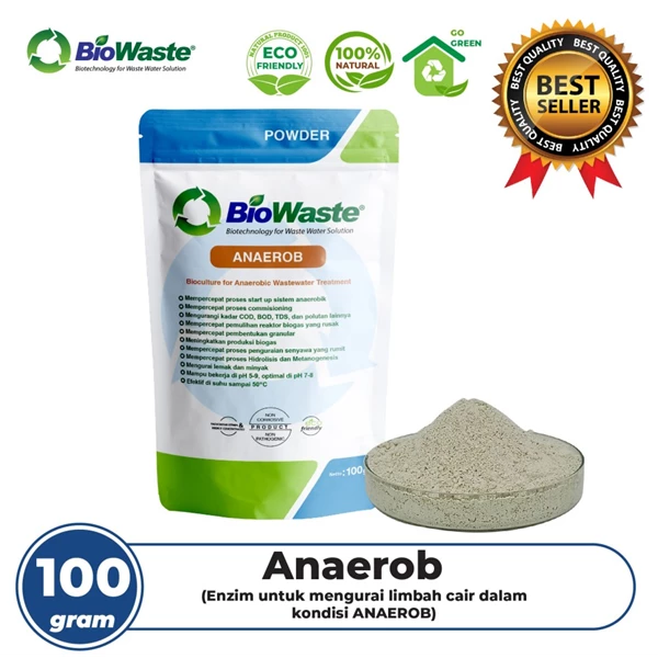 Waste Decomposing Bacteria BIOWASTE ANAEROB 100gram - NON FREE