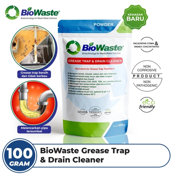 BioWaste Grease Trap & Drain Cleaner 100 gram