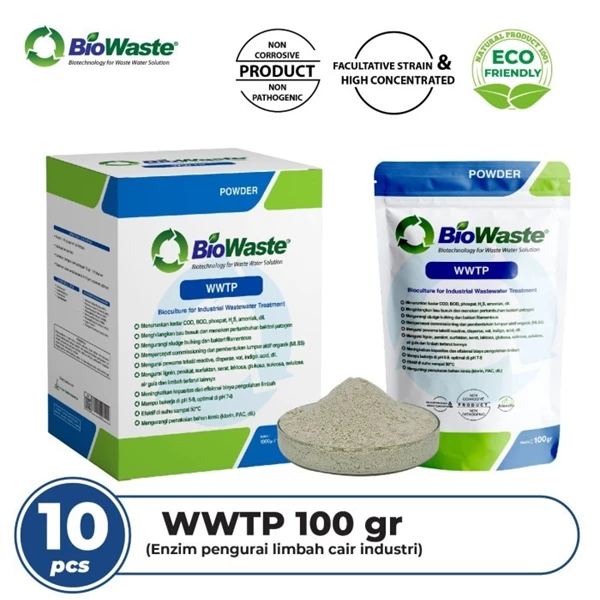 Pengurai Limbah Domestik dan Industri Biowaste WWTP Box 10 pcs @100gr