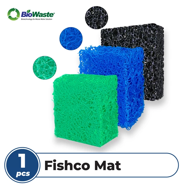 FishCO Mat Hi-Density Media Filter Blue japmat Kolam Premium 100 cm - 200 cm