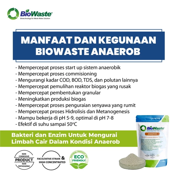 Biowaste Anaerob 100 Gr Pengurai