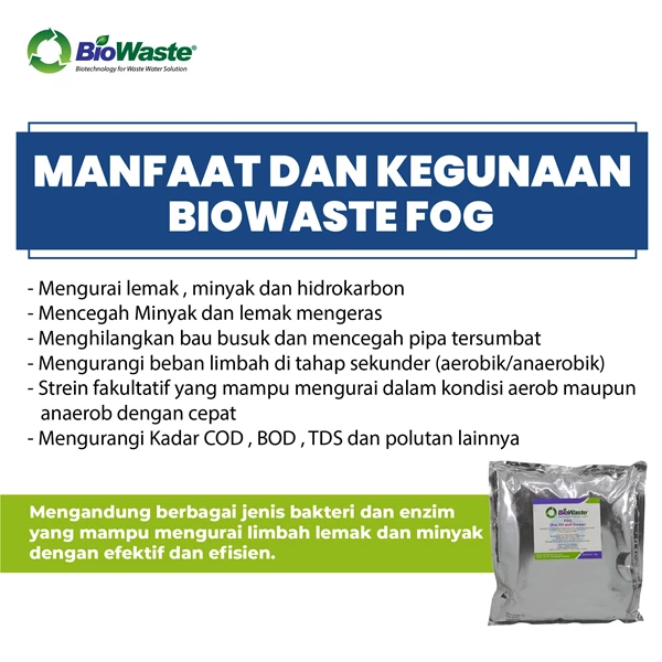 Biological Wastewater Treatment BioWaste FOG 1kg