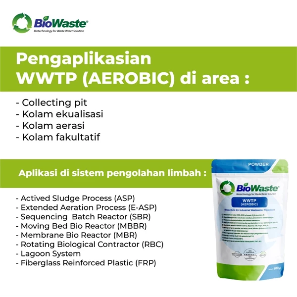Biological Wastewater Treatment BioWaste WWTP 100 gram