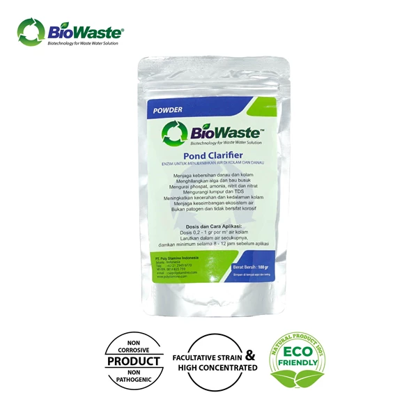 Biological Wastewater Treatment BioWaste POND CLARIFIER 100 gram