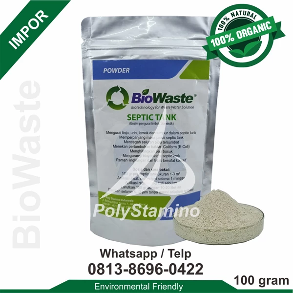 waste water treatment BIOWASTE SEPTIC TANK 100 gram